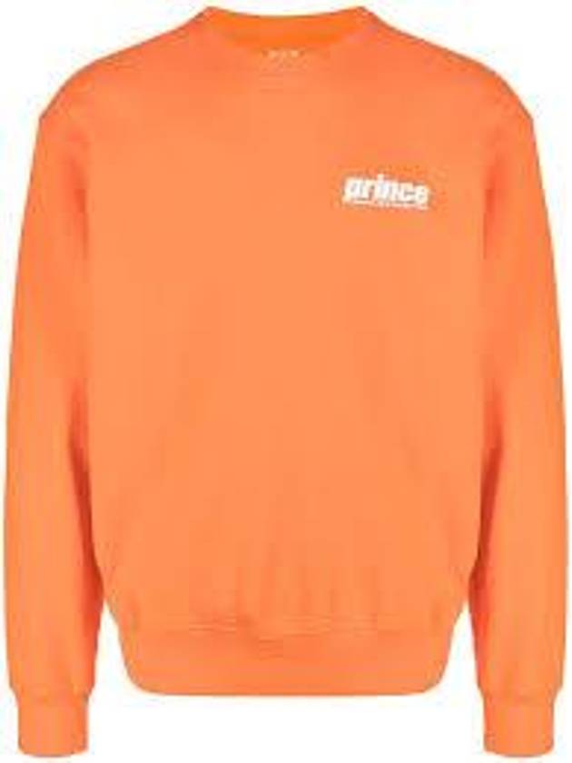 Prince Logo Print Cotton Sweatshirt Orange - SPORTY & RICH - BALAAN 2