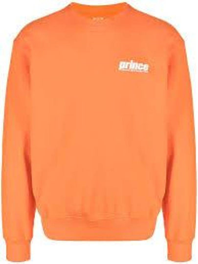 Prince Logo Print Cotton Sweatshirt Orange - SPORTY & RICH - BALAAN 2