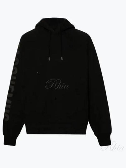 Le Typo Classic Fit Cotton Hoodie Black - JACQUEMUS - BALAAN 2