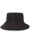 Tech Logo Patch Bucket Hat Black - GANNI - BALAAN 4