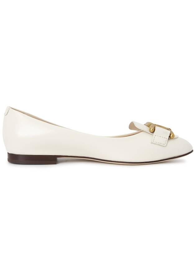 Kate Leather Ballerina White - TOD'S - BALAAN 5