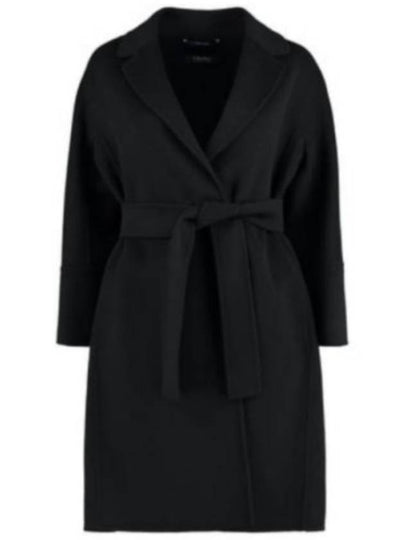 Arona Belt Virgin Wool Single Coat Black - MAX MARA - BALAAN 2