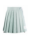 Women's Stripe Pleats Skirt Green - THOM BROWNE - BALAAN 1