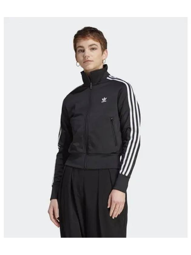 Trefoil Logo Cropped Zipper Track Jacket Black - ADIDAS - BALAAN 2