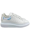 Oversized Smooth Calf Leather Sneakers White Shock Pink - ALEXANDER MCQUEEN - BALAAN 3