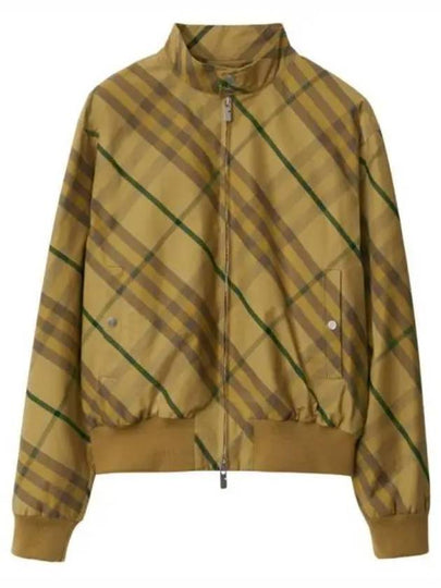 Check Bomber Jacket Yellow - BURBERRY - BALAAN 2