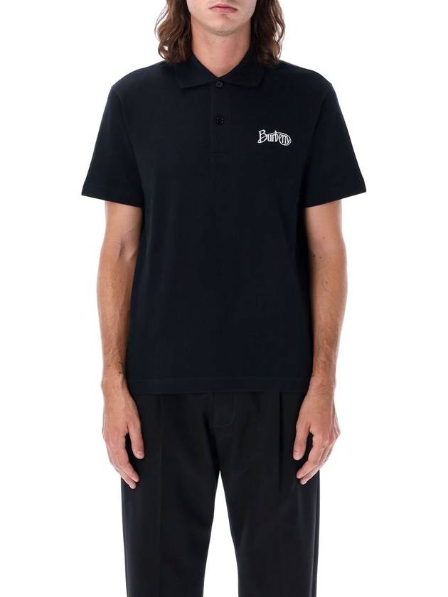 Burberry Logo Embroidered Polo Shirt - BURBERRY - BALAAN 1