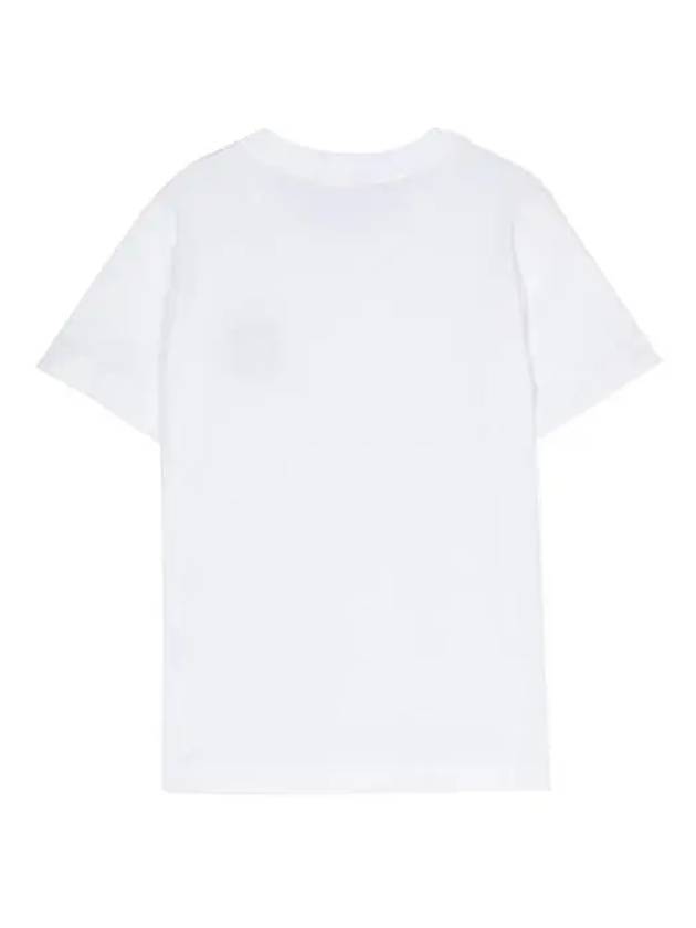 Kids 30/1 Cotton Jersey Short Sleeve T-Shirt White - STONE ISLAND - BALAAN 3