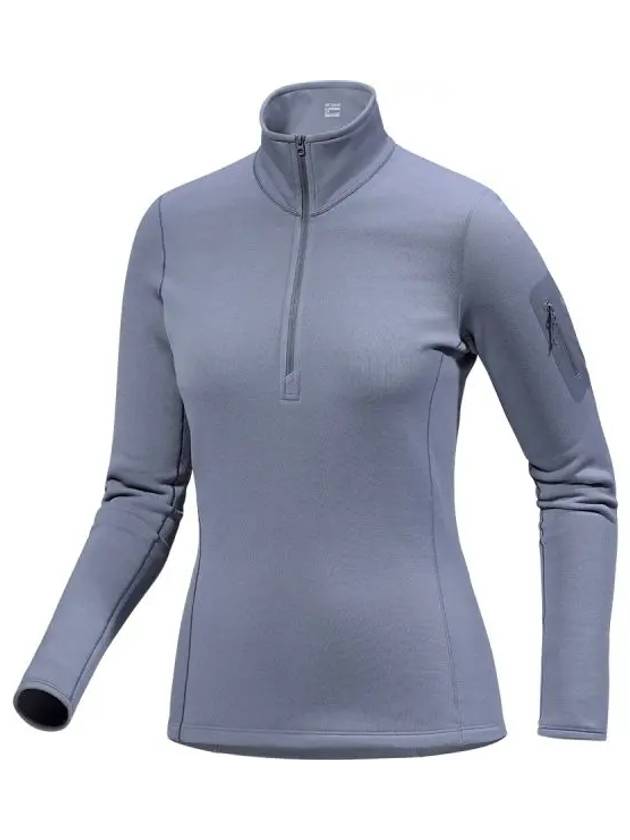 Kyanite Baselayer Zip Neck Long Sleeve T-Shirt Stratus - ARC'TERYX - BALAAN 2