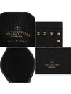 Rockstud Card Wallet Black - VALENTINO - BALAAN 4