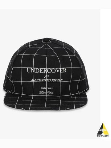 Check all over embroidery ball cap black UP2D4H02 - UNDERCOVER - BALAAN 1