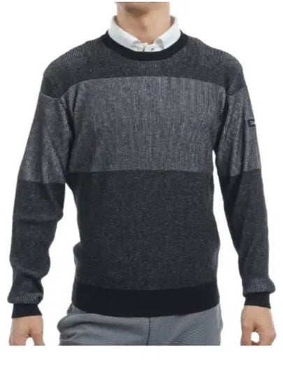 Ribbed Crew neck Knit TLPMK332J BW Men s - TITLEIST - BALAAN 1