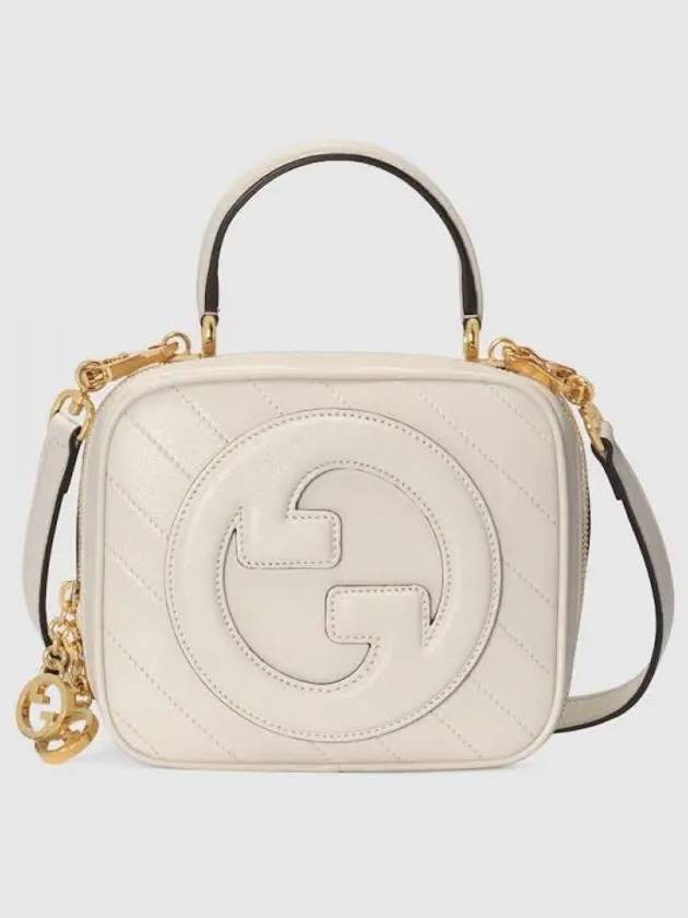 Blondie Top Handle Leather Cross Bag White - GUCCI - BALAAN 2