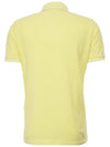 Men's Logo Patch Cotton Short Sleeve Polo Shirt Light Yellow - STONE ISLAND - BALAAN 3