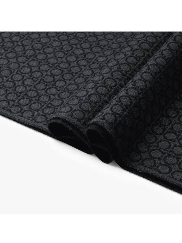 Gancini Muffler Black - SALVATORE FERRAGAMO - BALAAN 4