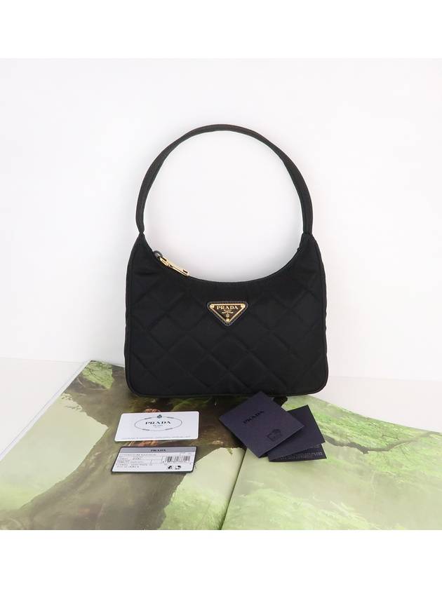 Nylon Quilted Hobo Tote Bag Black - PRADA - BALAAN 10