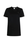 Aby Logo Short Sleeve T-Shirt Black - ISABEL MARANT - BALAAN 2