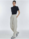 Long Tapered Slacks Soft Beige - MANAVIS7 - BALAAN 3