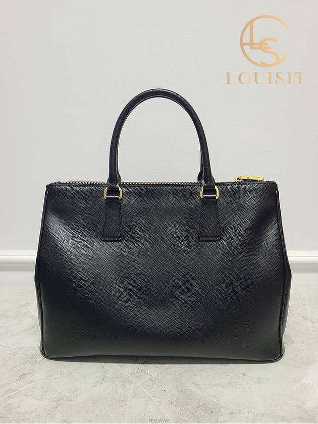 Used luxury goods Lewis It Black Saffiano Galleria 2 WAY Luxe Bag - PRADA - BALAAN 6