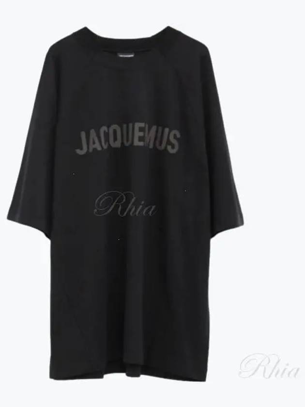 Le Typo Short Sleeve T-Shirt Black - JACQUEMUS - BALAAN 2