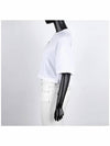 Embroidered Logo Short Sleeve T-Shirt White - MIU MIU - BALAAN 4