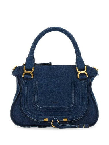 Marcie Double Carry Shoulder Bag Blue - CHLOE - BALAAN 1