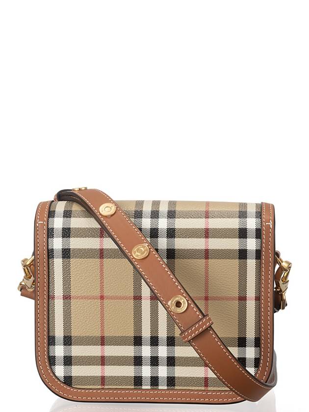 Elizabeth Check Pattern Small Cross Bag Beige - BURBERRY - BALAAN 3