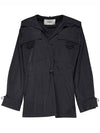 Women's Nylon Anorak Blouson Jacket Black - FENDI - BALAAN 6