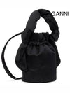 Occasion Top Handle Bucket Bag Black - GANNI - BALAAN.