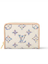 Lou Monogram Zipper Half Wallet White - LOUIS VUITTON - BALAAN 8