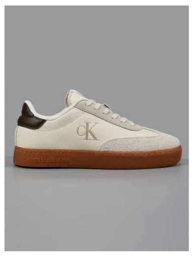 Jeans Roma MS Low Top Sneakers Brown Ivory - CALVIN KLEIN - BALAAN 1