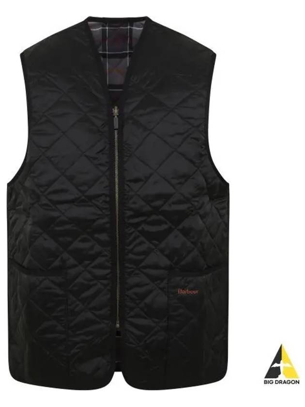 Quilted Waistcoat Zip In Liner Vest Black - BARBOUR - BALAAN 2