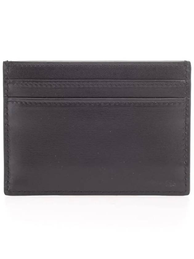 Monogram Card Case in Smooth Leather Black - SAINT LAURENT - BALAAN 3