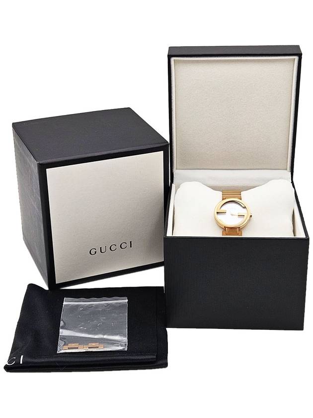 Gucci 133515 Interlocking GG Mother of Pearl 29MM Metal Women s Watch - GUCCI - BALAAN 2