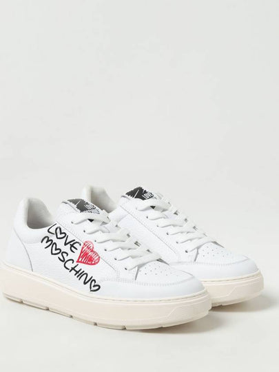 Sneakers Bold 40 Love Moschino in pelle a grana - MOSCHINO - BALAAN 2