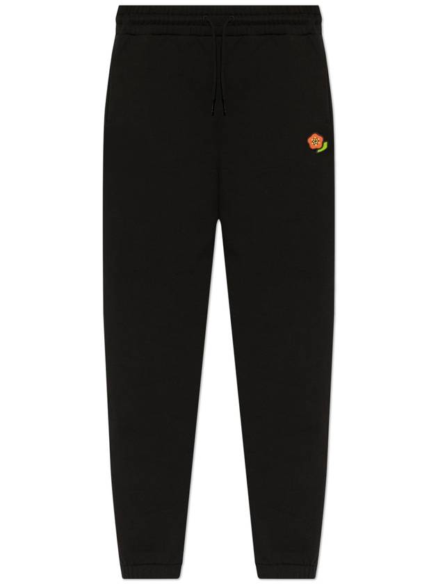 Kenzo Sweatpants With Logo Patch, Women's, Black - KENZO - BALAAN 1