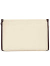 Embroidered Logo Clutch Bag Beige - ETRO - BALAAN 5