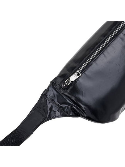 VLTN Logo Print Leather Belt Bag Black - VALENTINO - BALAAN 8