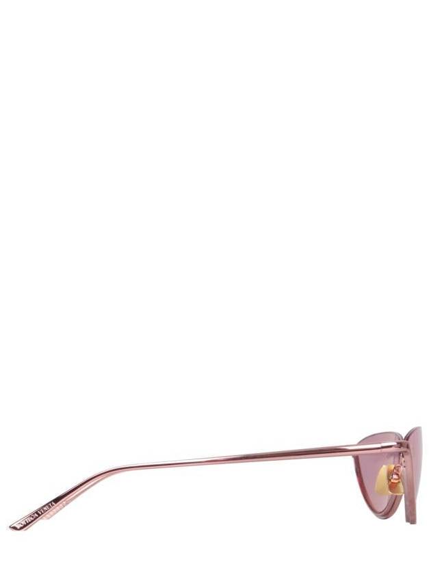 Eyewear BV1117S 005 Half Rim Mirror Sunglasses Pink - BOTTEGA VENETA - BALAAN 4