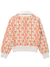 JACQUARD MOCKNECK SWEATER ORANGE WOMAN - MALBON GOLF - BALAAN 2