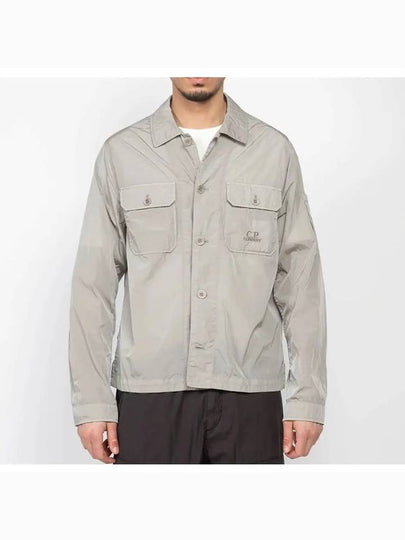 Chrome R Pocket Over Long Sleeve Shirt Grey - CP COMPANY - BALAAN 2