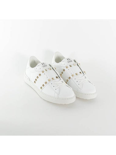 Rockstud Untitled Leather Sneakers 1Y2S0931 BHS - VALENTINO - BALAAN 1