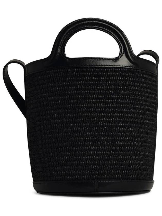 Marni 'Tropicalia' Black Straw Blend Bag - MARNI - BALAAN 3