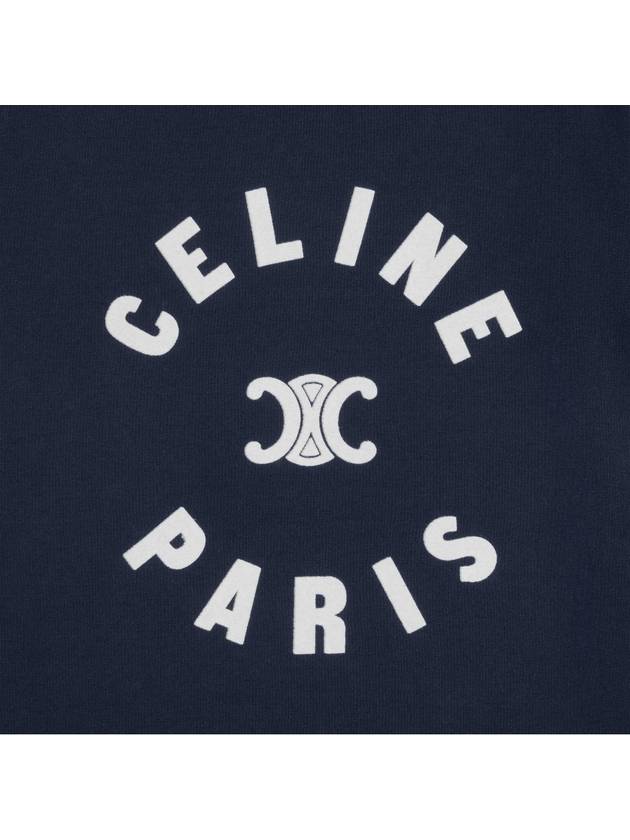 Cotton T Shirt WITH Flock Logo 2X14O671Q07FZ B0651311279 - CELINE - BALAAN 5