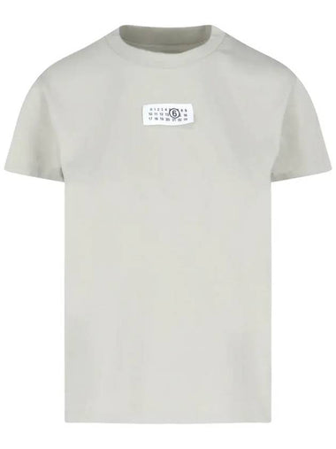 MM6 Maison Margiela Logo Patch Crew Neck T Shirt S52GC0326S24312 700 - MAISON MARGIELA - BALAAN 1