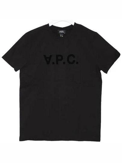 VPC Logo Organic Cotton Short Sleeve T-Shirt Black - A.P.C. - BALAAN 2