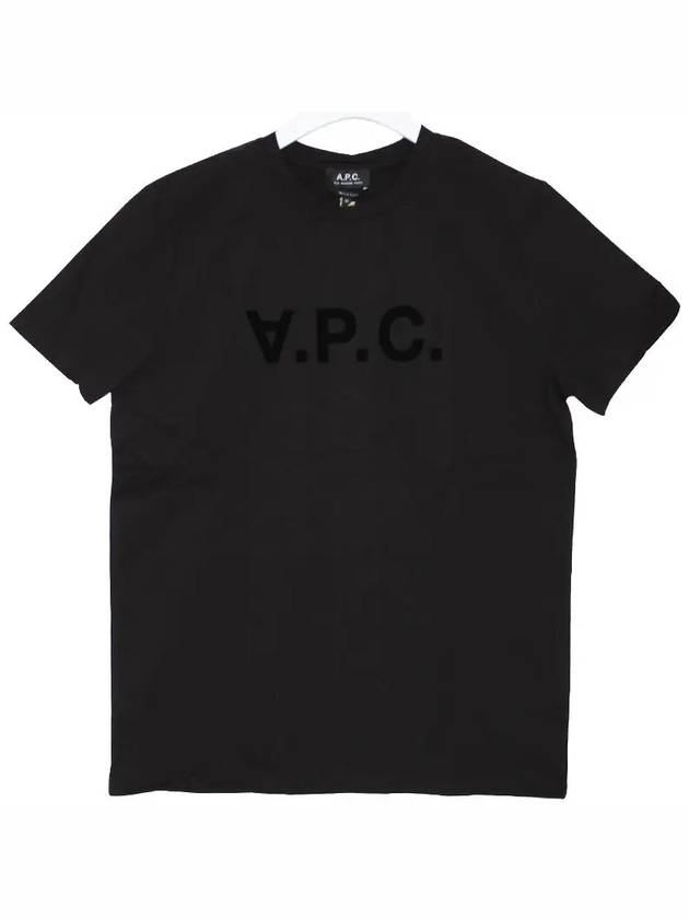 VPC Logo Organic Cotton Short Sleeve T-Shirt Black - A.P.C. - BALAAN 4