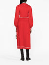 Wool Jacquard Pleated Skirt Red - GUCCI - BALAAN 4