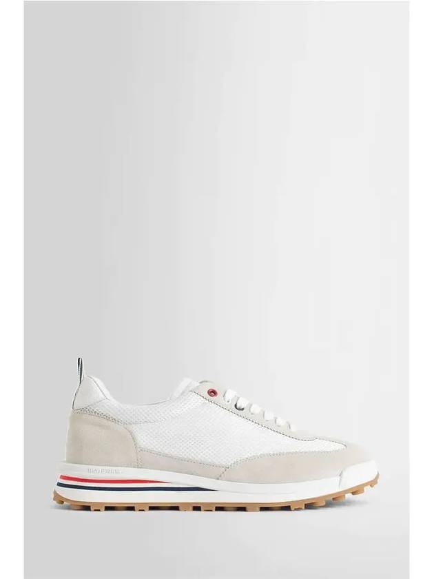 Thom Women Browne Nylon Tech Runner Low Top Sneakers Grey White - THOM BROWNE - BALAAN 3