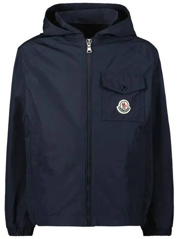 Kids EBO Logo Hooded Jacket 1A000 89 54A91 74S - MONCLER - BALAAN 1